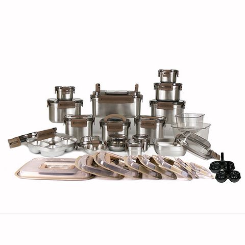 더스텐 메탈그라운드 G2 메탈브라운 스텐용기 풀세트