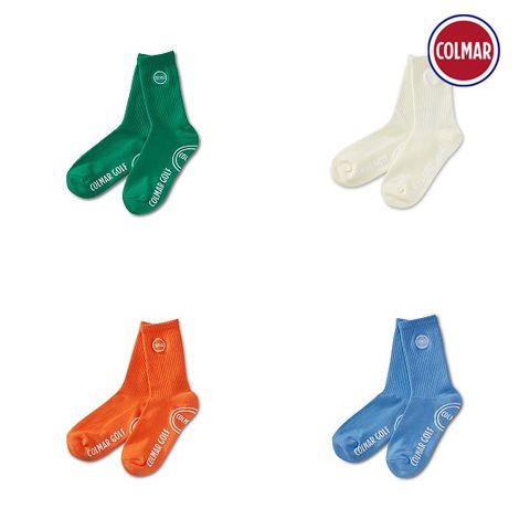 [COLMAR] 22SS 여성 칼라 크루 삭스