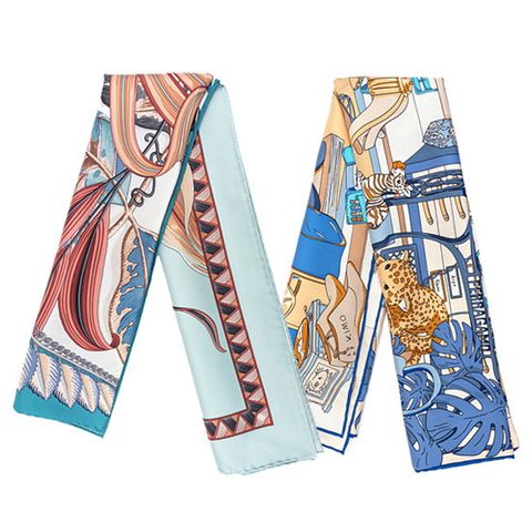 FERRAGAMO 프린트 실크스카프 (31-0073-01/31-0052-06)