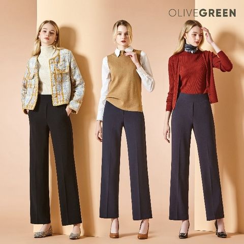 22FW 올리브그린 뉴와이드 팬츠 3종