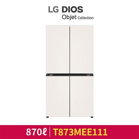 [LG 디오스]오브제 컬렉션 매직스페이스 870L냉장고 베이지 (T873MEE111)(메탈/원매직)