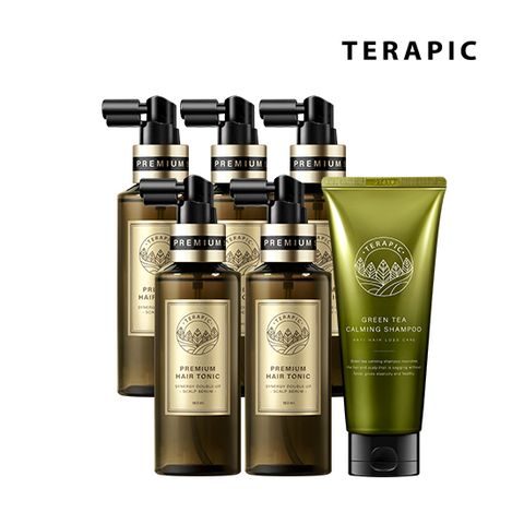 [기본구성]테라픽 NEW두피세럼 본품5병+탈모샴푸1병