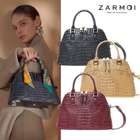 [국민5%할인,일시불 할인](방송에서만 11만원 SALE) 잘모이 리얼 악어가죽 알마백 + 실크스카프