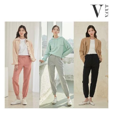 [롯데5%할인][여성]V.CUT(브이컷) 22FW 스트레치 조거팬츠 3종