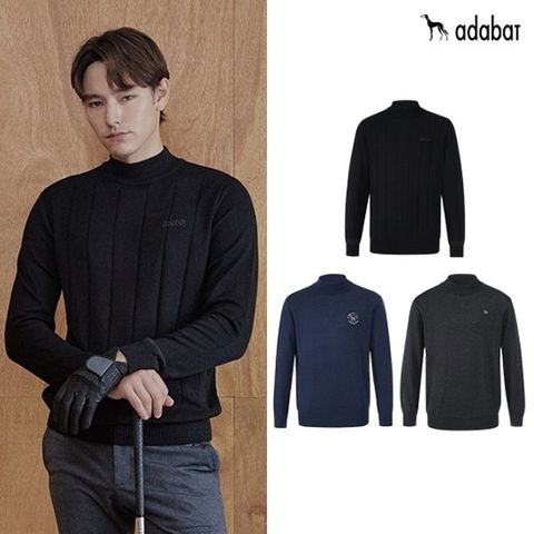 아다바트 22FW 자카드 스웨터 3종, 남성