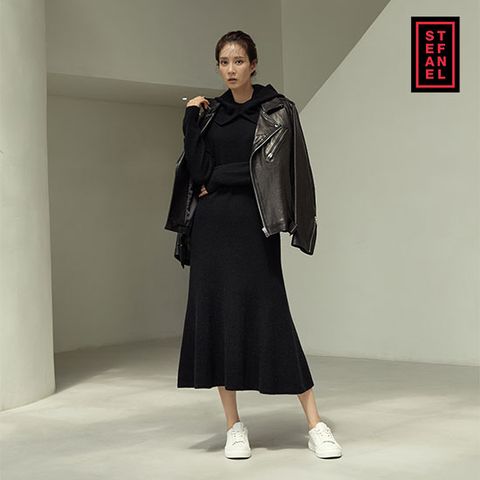 당당하게 아름다운 이태리 감성 [런칭가99,900원]스테파넬 라나100 니트 원피스 세트(홀가먼트)