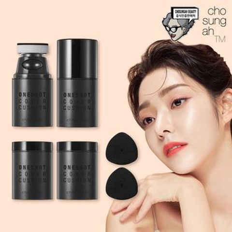 조성아 원샷커버쿠션 30mlX2+리필 30mlX2+퍼프X2