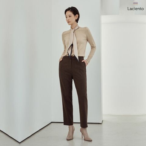 [런칭가 89000원]라씨엔토 울 캐시 블렌디드 팬츠