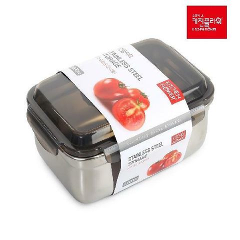 [NH5%할인](단품) 키친플라워 스텐밀폐용기 2,800ml