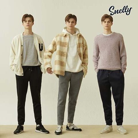 [Snelly] 22FW 최신상! 스넬리 남성 헤비기모 멀티팬츠 3종 *편안한 세미 조거핏*