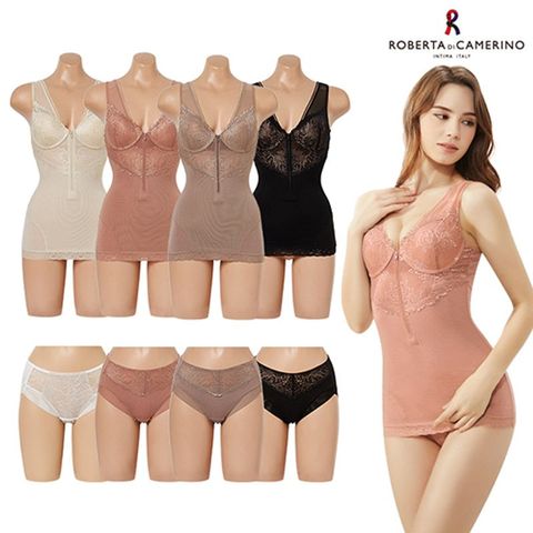 [농협카드5%할인]로베르타 디 까메리노 지퍼쉐이핑 란쥬패키지(브라 4종+팬티 4종) 