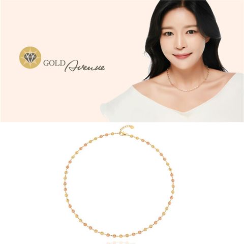 골드에비뉴 18K 시그니처 컷팅볼 목걸이