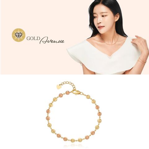 골드에비뉴 18K 시그니처 컷팅볼 팔찌