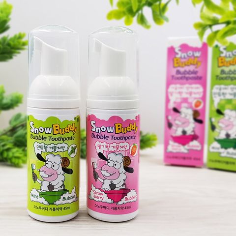 [스노우버디] 저불소 거품치약 45ml 딸기향/민트향
