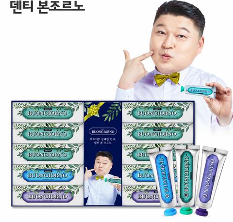 [롯데5%할인](초특가/무료배송/착한치약/연예인 치약)덴티본조르노 프리미엄 기능성 치약 BEST패키지