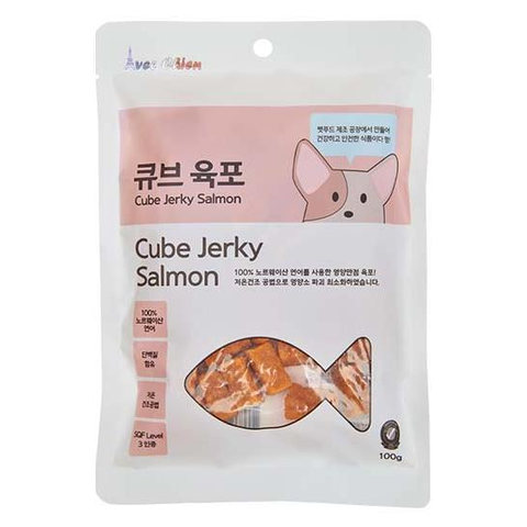 [삼성5%할인]아벡시앙 큐브 육포 연어