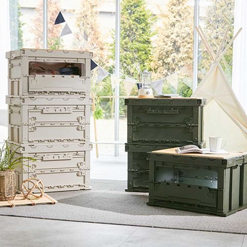 [카드 5%할인]까사마루 투도어 폴딩 캠핑박스2P+원목도마1P