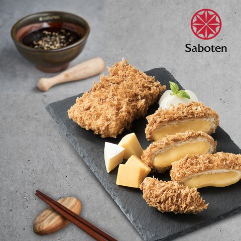 [롯데5%할인](m) [사보텐] 콰트로 치즈폭탄 카츠 8팩 + 돈카츠소스 1병