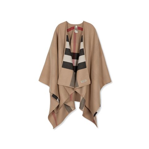 [국민5%할인,일시불 할인][이태리직배송]버버리 리버서블 울 체크 케이프