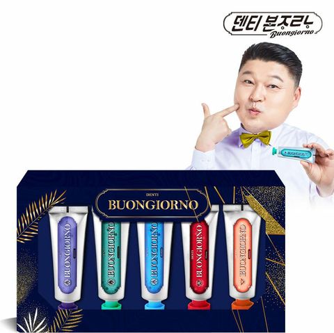 [삼성5%할인]덴티본조르노 프리미엄 기능성 치약 미니 스페셜 5종 패키지