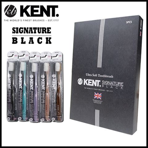 [국민5%할인](최신상)켄트 시즌3 시그니처블랙 NEW초극세모 칫솔 1세트(5개)