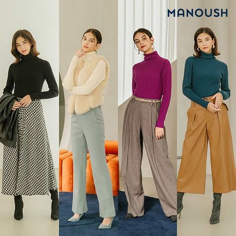 마누쉬 21fw 워셔블 하이넥 니트 4종