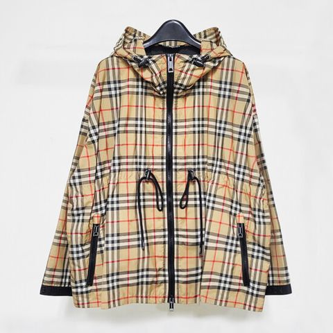 버버리(BURBERRY) 로고 테이프 빈티지 체크 후드 재킷 (80322101)