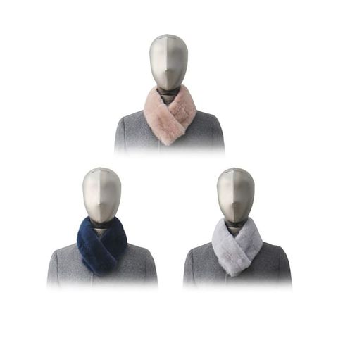 진도 쉬본 밍크 자석 머플러(네이비,그레이,핑크)