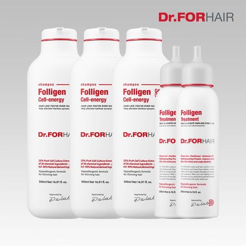 닥터포헤어 폴리젠 셀에너지 샴푸 500mlX3+트리트먼트 200mlX2
