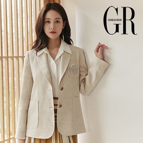 ○GR 23SS 프렌치 린넨100 자켓 1종