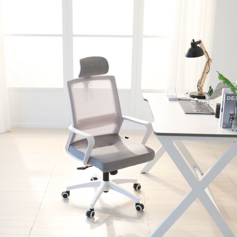 [5%쿠폰]린백 LB13HW 학생 사무용 메쉬의자