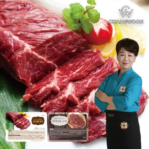 김선영 초이스 양념구이세트(토시살 5팩+척아이롤 5팩)