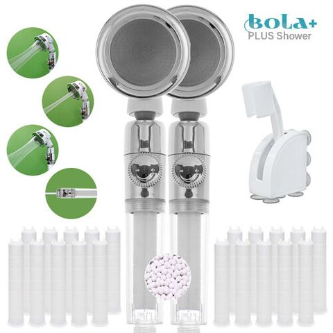 [국민5%할인]니모 볼라플러스 복합필터샤워기 패밀리(샤워기2개+필터22개+거치대1개).