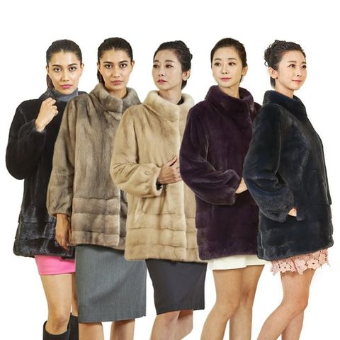 대동모피 21FW 휘메일 풀스킨 밍크하프코트