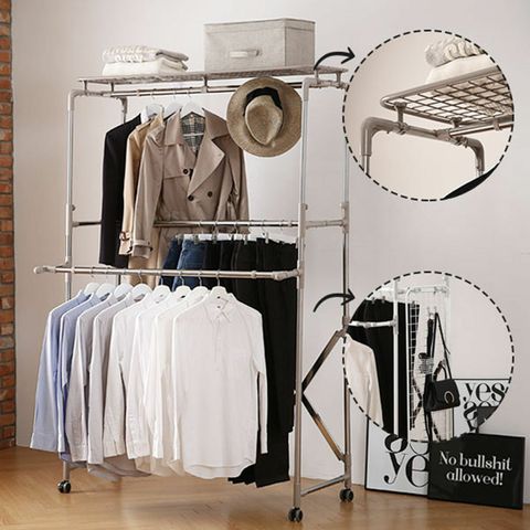 [카드 5%할인]까사마루 프리미엄 접이식 점보 4단행거