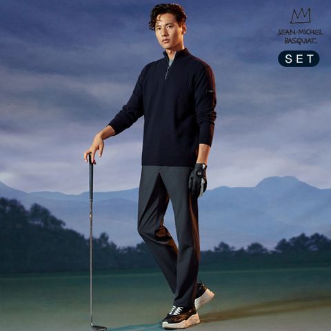 바스키아X원빈 20FW 써모라이트 라이크라 골프팬츠남성3종