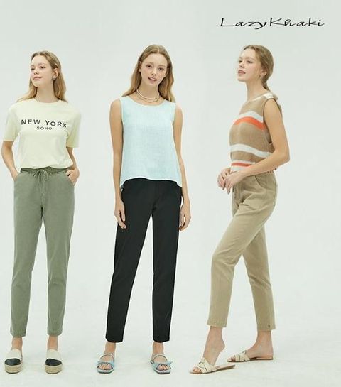 레이지카키 23SS 컬러워싱 텐션 팬츠 여성 3종 (CWBW)