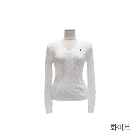 폴로랄프로렌 브이넥 니트(211891641)