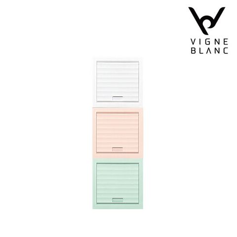 [빈블랑] 큐브 모듈 수납장 3개 세트(믹스: 화이트+민트+핑크)