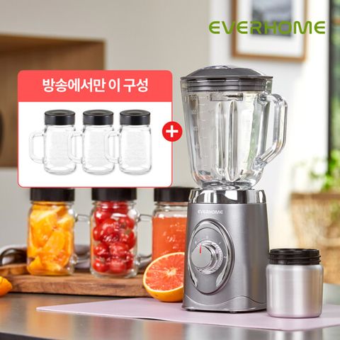 화제의 에버홈 글라스텐 파워멀티믹서기 EV-MC7000
