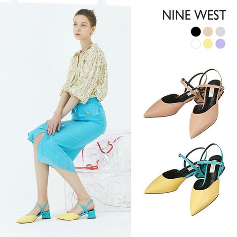 [NINEWEST] 나인웨스트 램스킨 컴포트 슬링백 (NW042)
