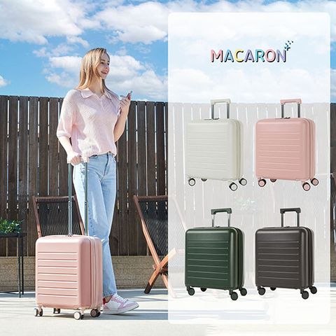 트래커 마카롱 플러스 기내형 캐리어 +(특별구성)트래블 스티커