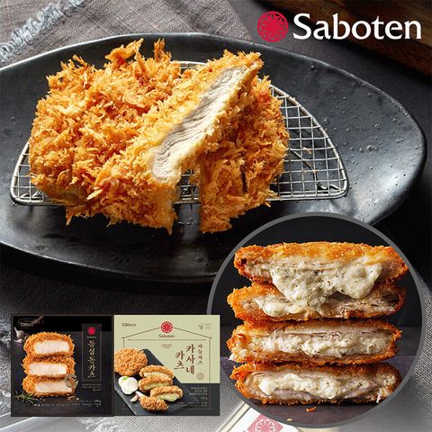 [삼성5%할인](m)[사보텐] 통등심돈카츠6팩+마늘치즈2팩+소스1병