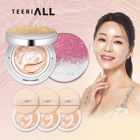 [앱10%할인+앱10%적립/견미리팩트] 티니올 디 오리지널 크리미 팩트 (본품2개+리필3개)