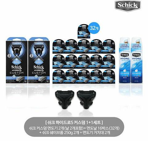 [쉬크면도기] 하이드로5 커스텀 면도기 패밀리팩
