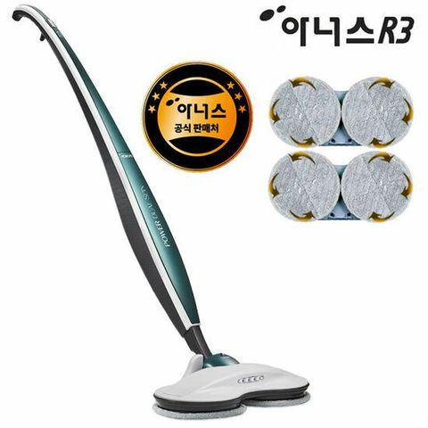 극세사 물걸레청소기 기본 4장 증정아너스 R3 817RH 프리미엄 무선 물걸레청소기 그린