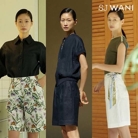 [런칭가69,900원]SJ WANI 프렌치 린넨 100 숏츠(반바지)
