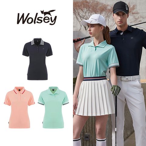 [Wolsey]울시 23SS 여성 골프 반팔 카라티 3종