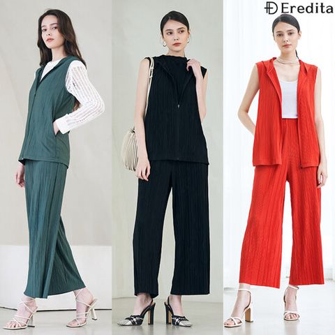 [Eredita] 23SS 여성 썸머 플리츠 셋업
