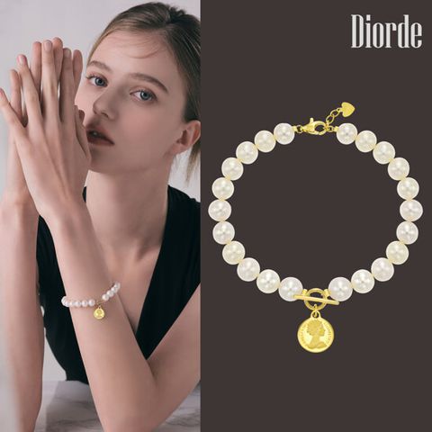 [디오르드] 18K 골드퀸즈 리얼진주 팔찌
